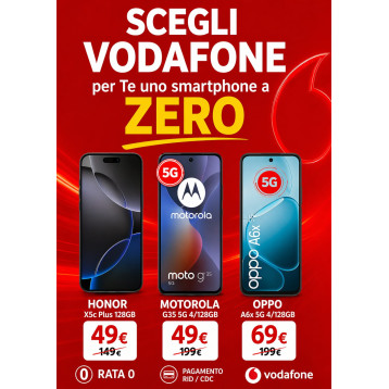NEGOZIO VODAFONE MONTEROTODO PROMO SMARTPHONE RATA ZERO